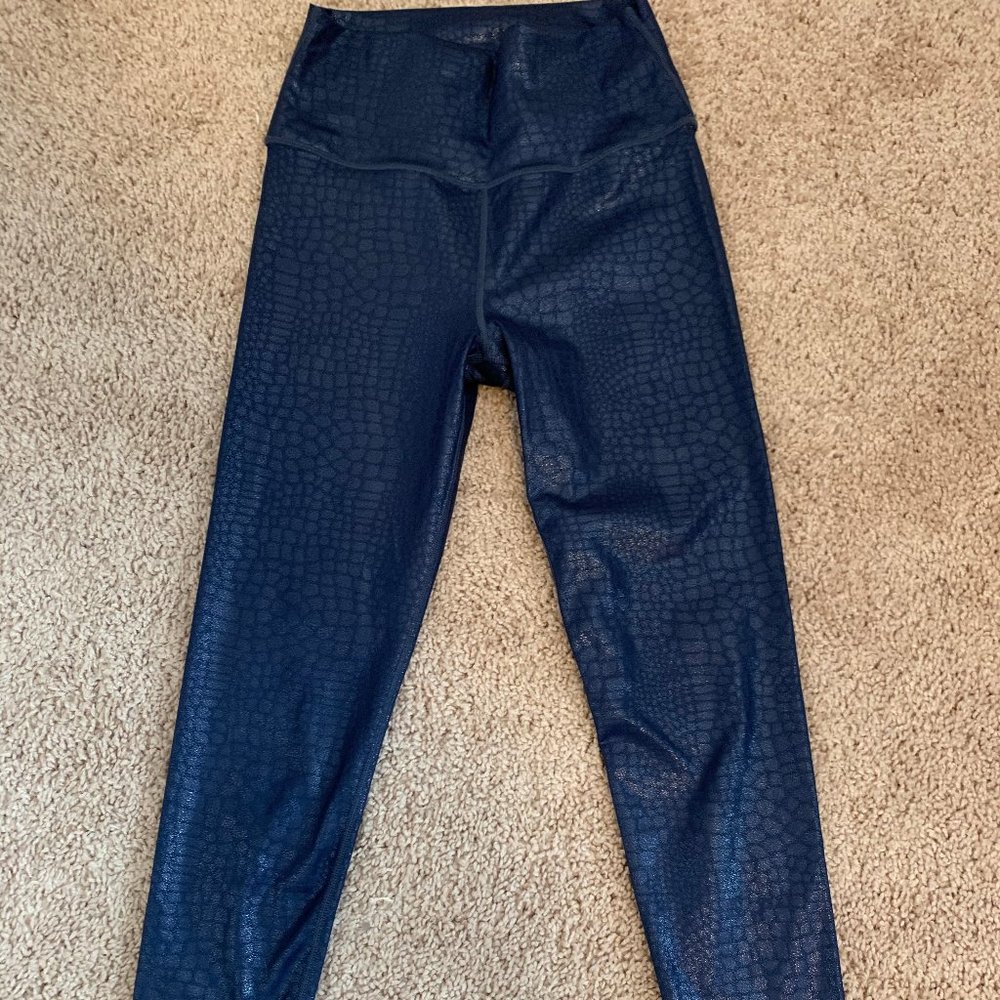 Carbon 38 Crocodile Foil high Rise 7/8 Legging